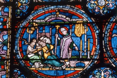 Scene from the Life of St. Thomas a Becket, Trinity Chapel Windows by English School